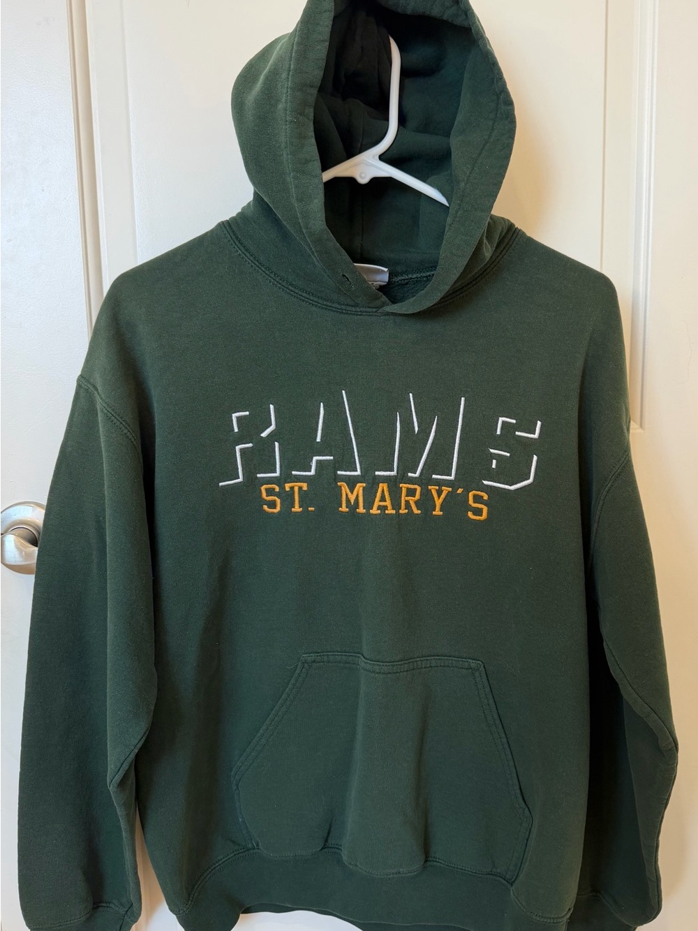 St. Mary’s Rams Green Graphic Pullover Hoodie - Size Medium